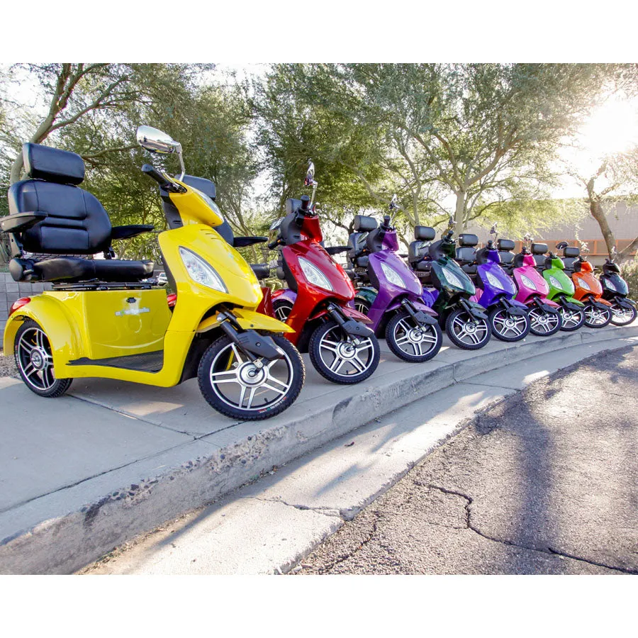 E-Wheels EW-36 - Wide Body 3-Wheel Electric Mobility Scooter - Top Speed 12mph - 500W