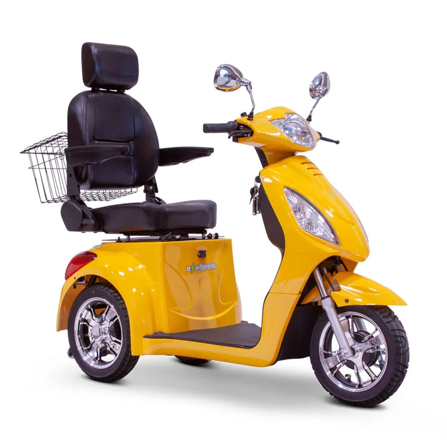 E-Wheels EW-36 - Wide Body 3-Wheel Electric Mobility Scooter - Top Speed 12mph - 500W