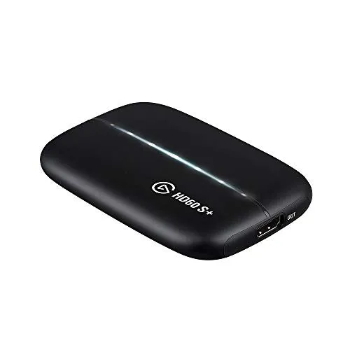 Elgato HD60 S  Capture Card1080p60 HDR10 capture, 4K60 HDR10 zero-lag passthrough, ultra-low latency, PS5, PS4/Pro, Xbox Series X/S, Xbox One X/S, USB 3.0