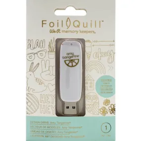 Foil Quill USB Artwork Drive Amy Tangerine