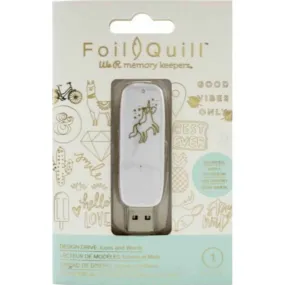 Foil Quill USB Artwork Drive Icons & Words