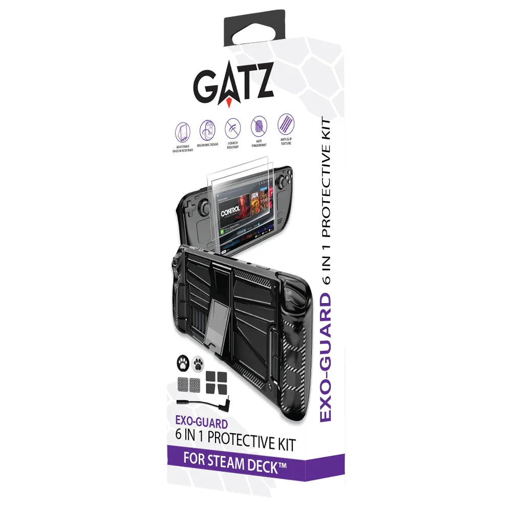 Gatz Exo-Guard 6 in 1 Protective Kit for Steam Deck