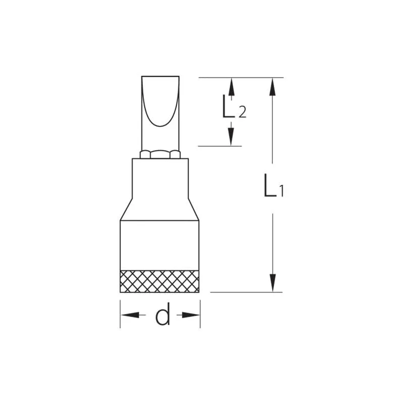 Gedore 1640895 Screwdriver Bit Socket 3/8 Inch 6.5x1.2 mm