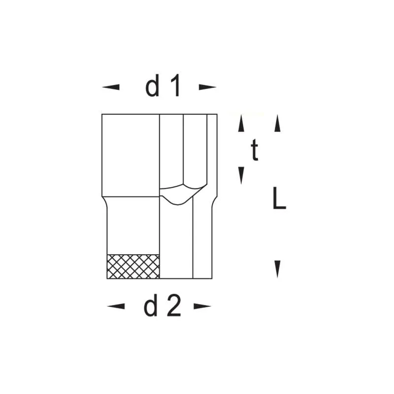 Gedore 2545306 Socket 1/2 Inch 33 mm