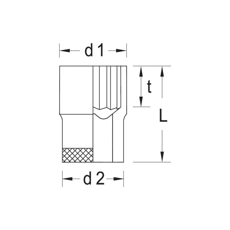 Gedore 6135330 Socket 1/2 Inch 29 mm