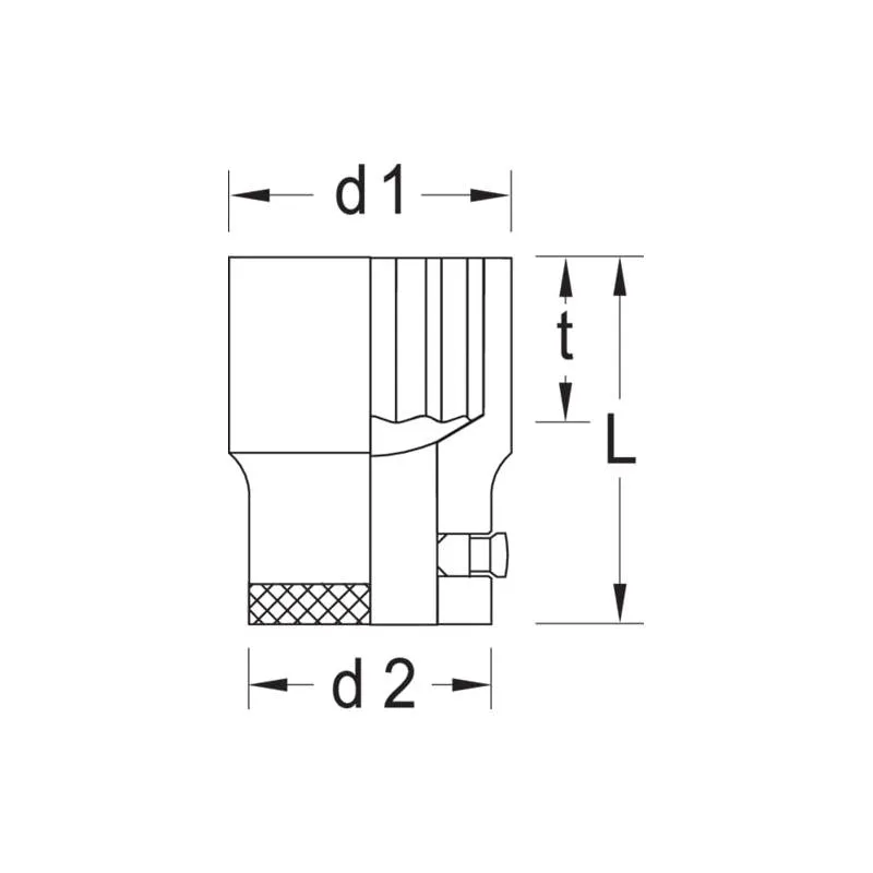 Gedore 6139240 Socket 1/2 Inch 1/2 W