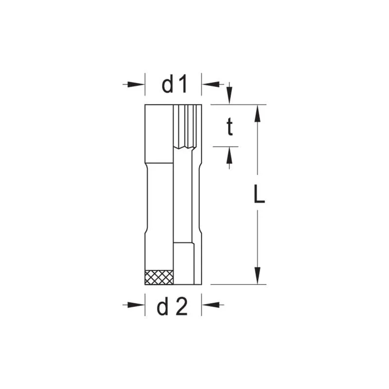 Gedore 6141810 Socket 1/2 Inch Drive, Long 13/16 Inch