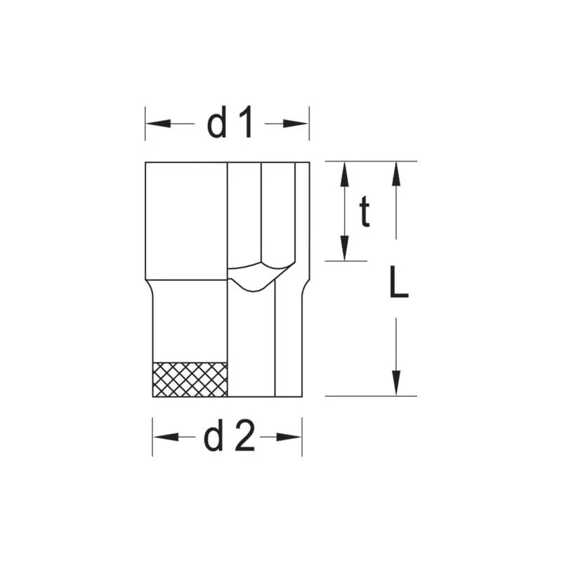 Gedore 6230590 Socket 3/8" Drive Hex 10 mm