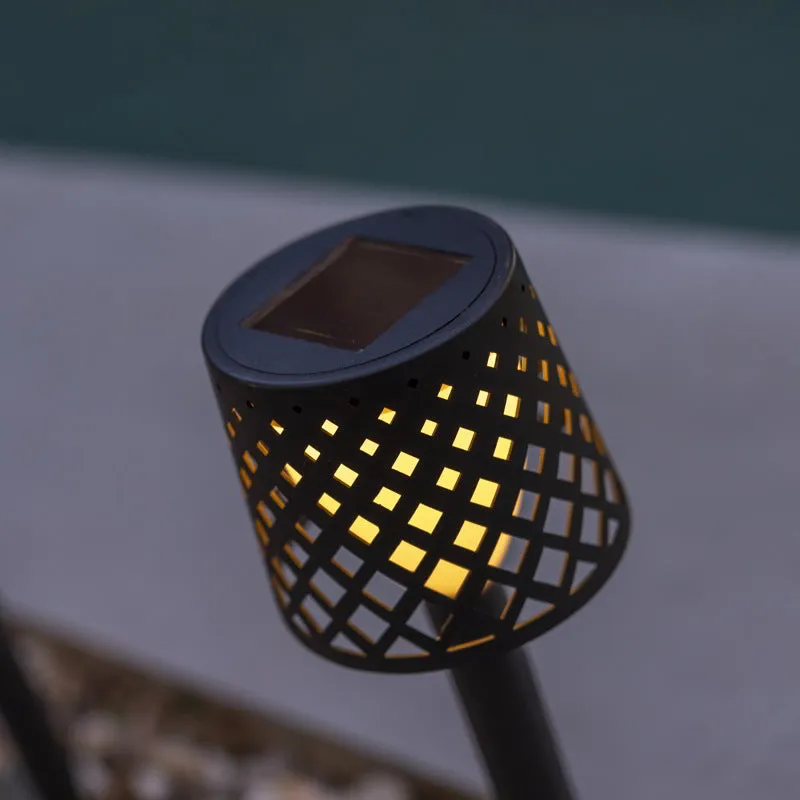 Gretita Puntale solare da giardino (4 pezzi) - Colore nero