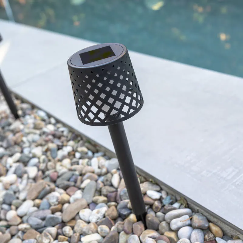 Gretita Puntale solare da giardino (4 pezzi) - Colore nero