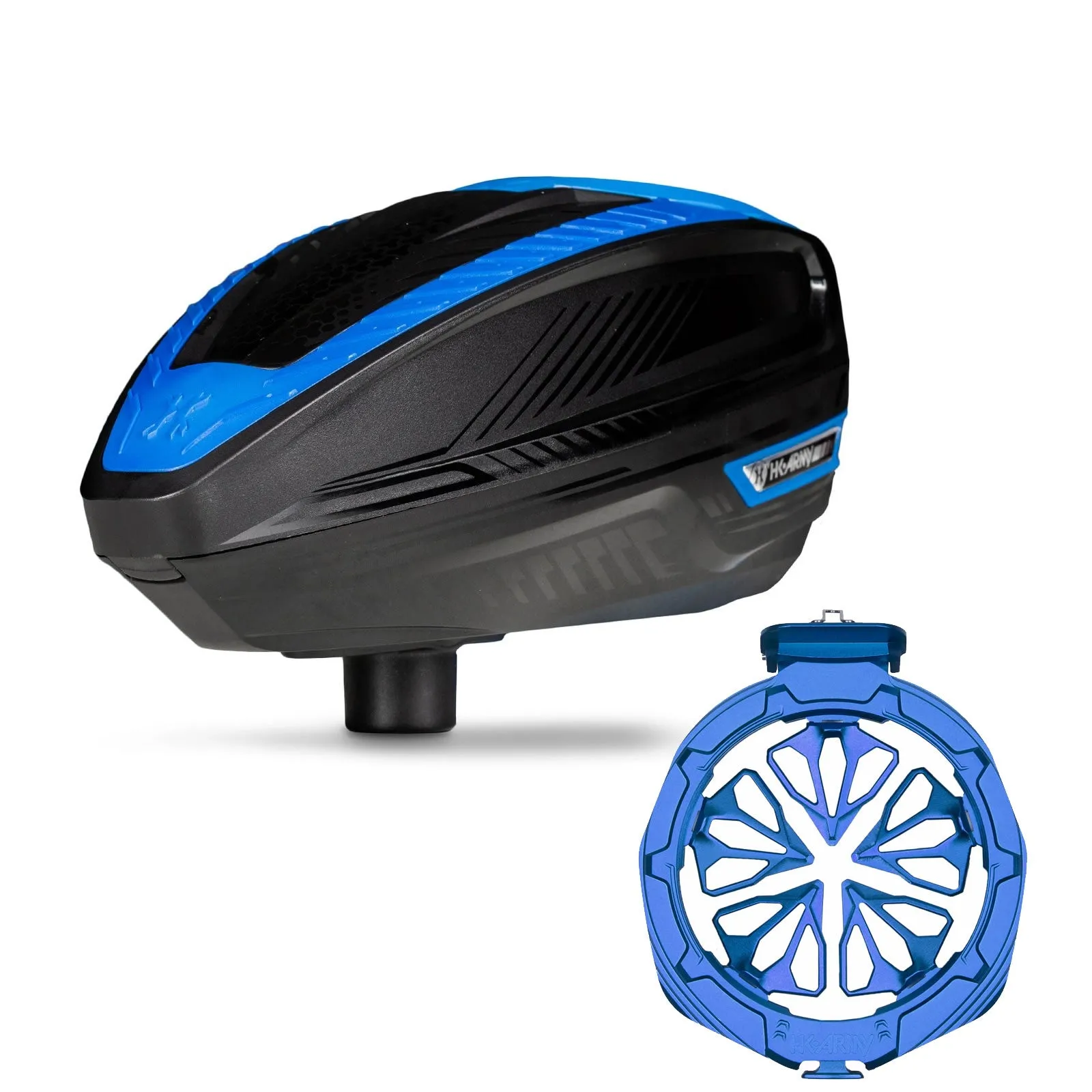 HK Army TFX3 Loader - Black / Blue W/Evo Pro Speed Feed