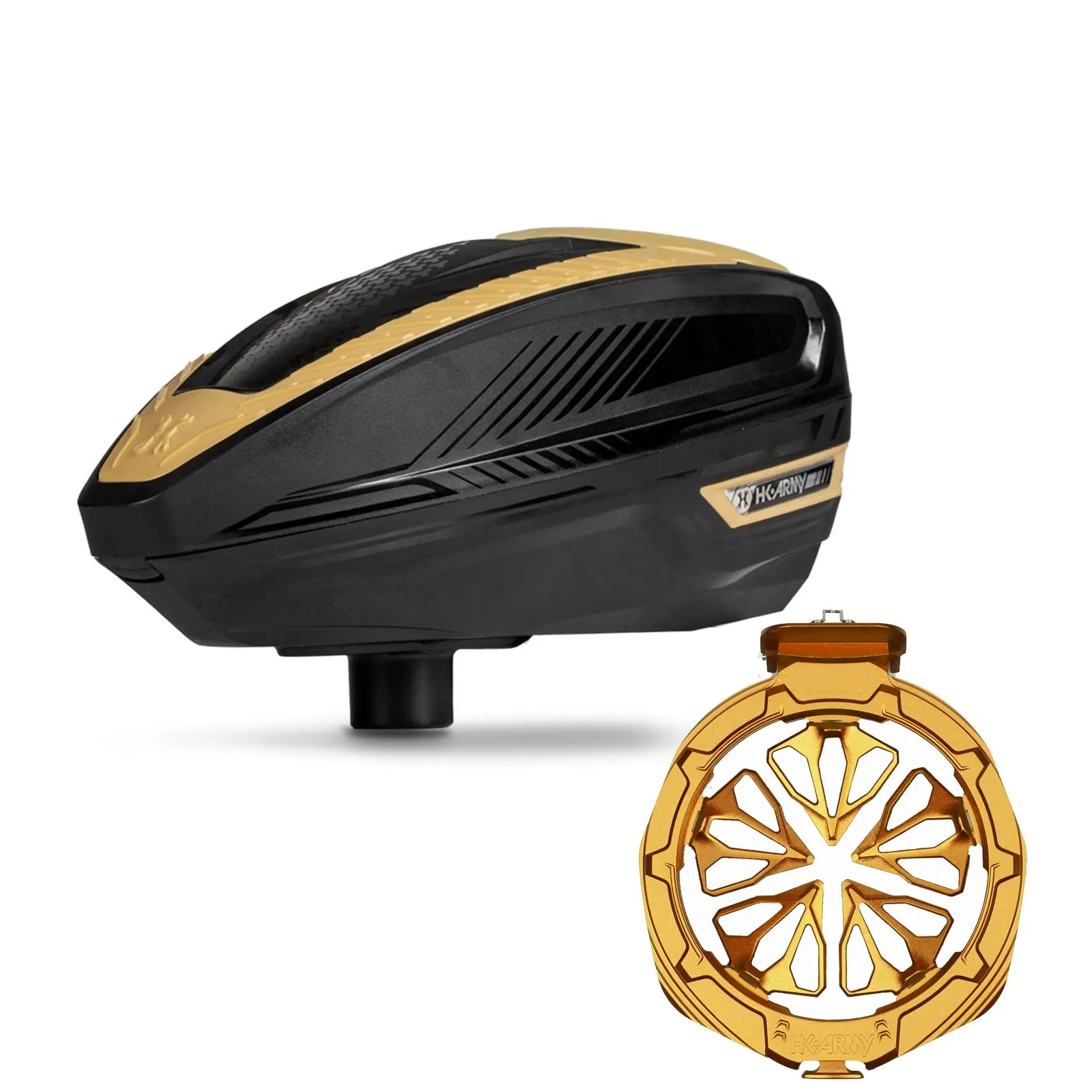 HK Army TFX3 Loader - Black / Gold W/Evo Pro Speed Feed