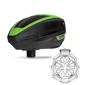 HK Army TFX3 Loader - Black / Green W/Evo Pro Speed Feed