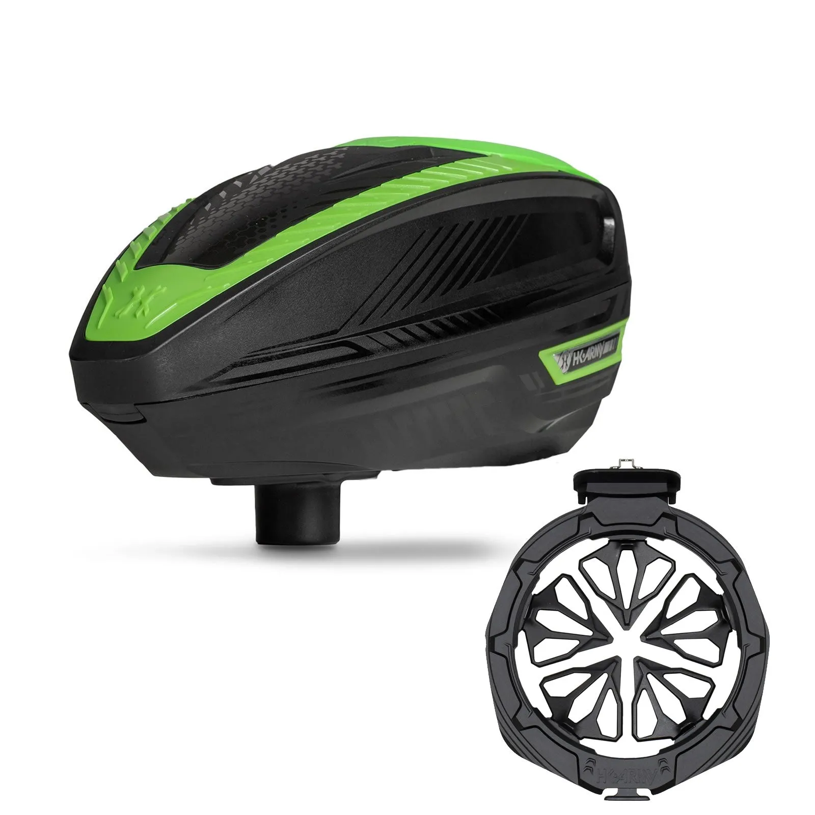 HK Army TFX3 Loader - Black / Green W/Evo Pro Speed Feed