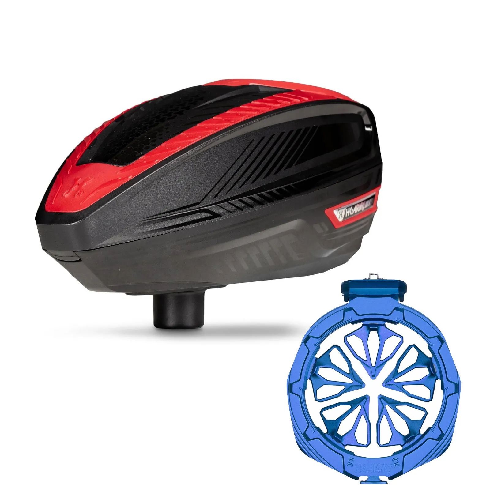 HK Army TFX3 Loader - Black / Red W/Evo Pro Speed Feed