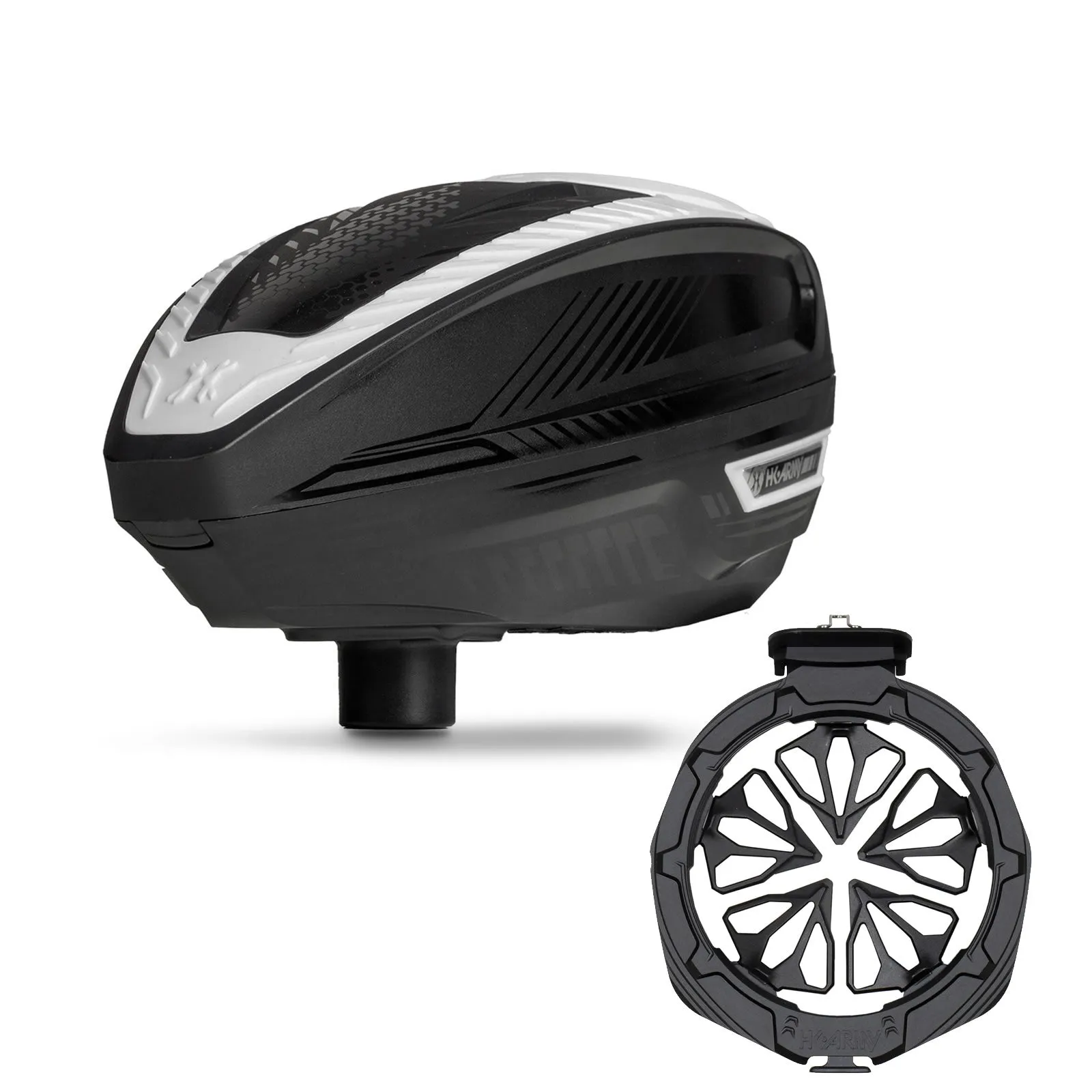 HK Army TFX3 Loader - Black / White W/Evo Pro Speed Feed