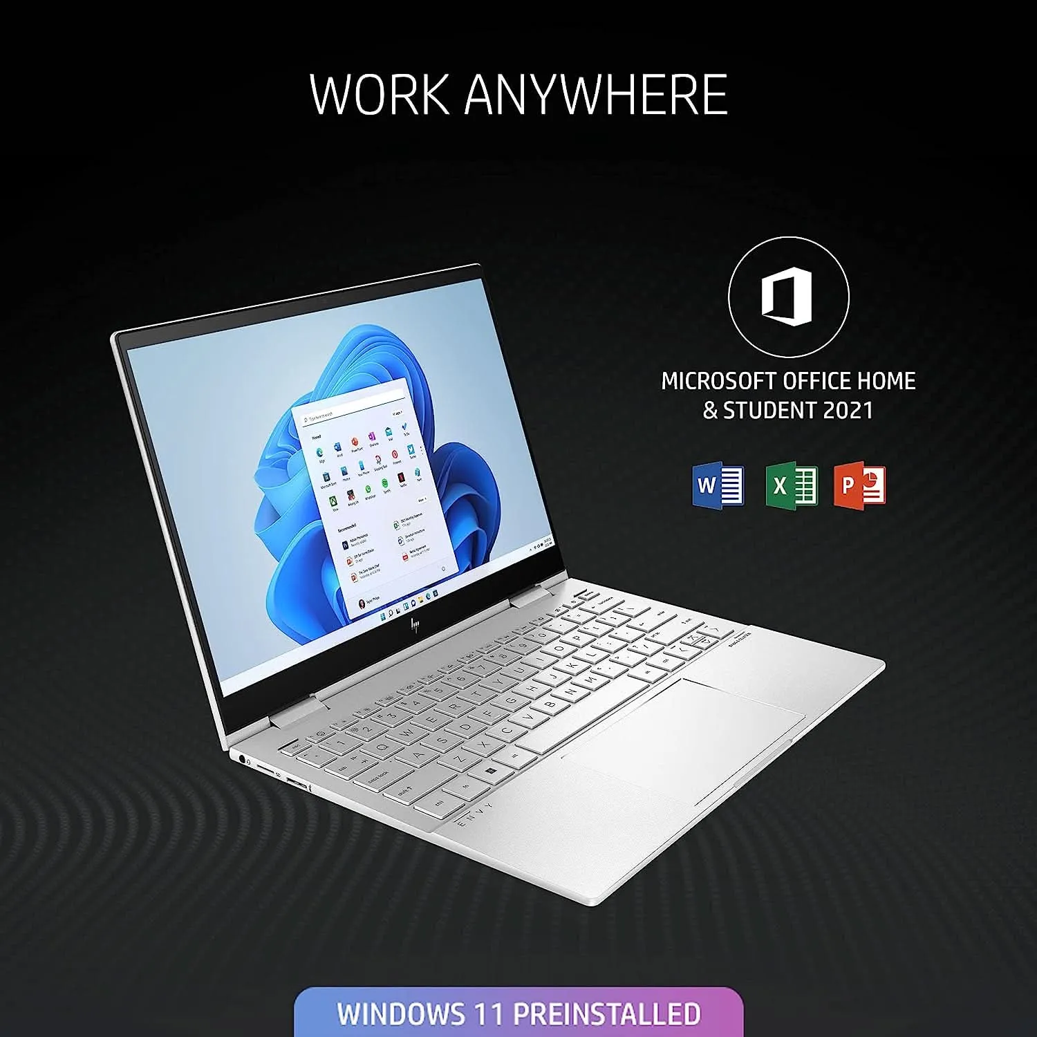 HP ENVY X360 13-BF0121TU [CI5-1230U 12TH GEN/16GB DDR5/512GB SSD/WIN11 HOME MSO/13.3 INCH/INTEGRATED GRAPHICS /1 YEAR(S)/SILVER]