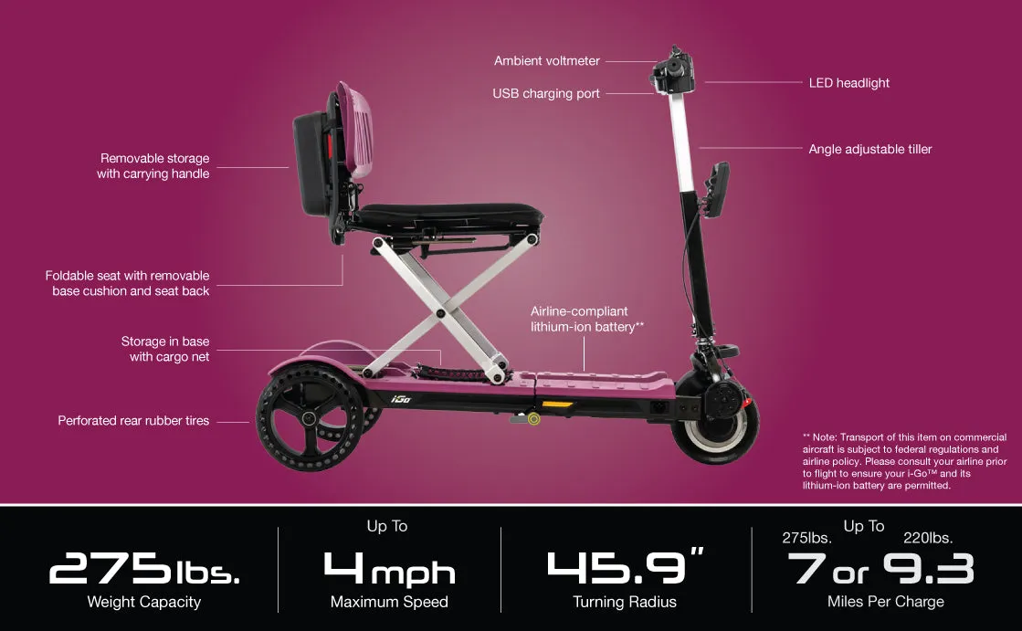 I-Go 3-Wheel Folding Scooter