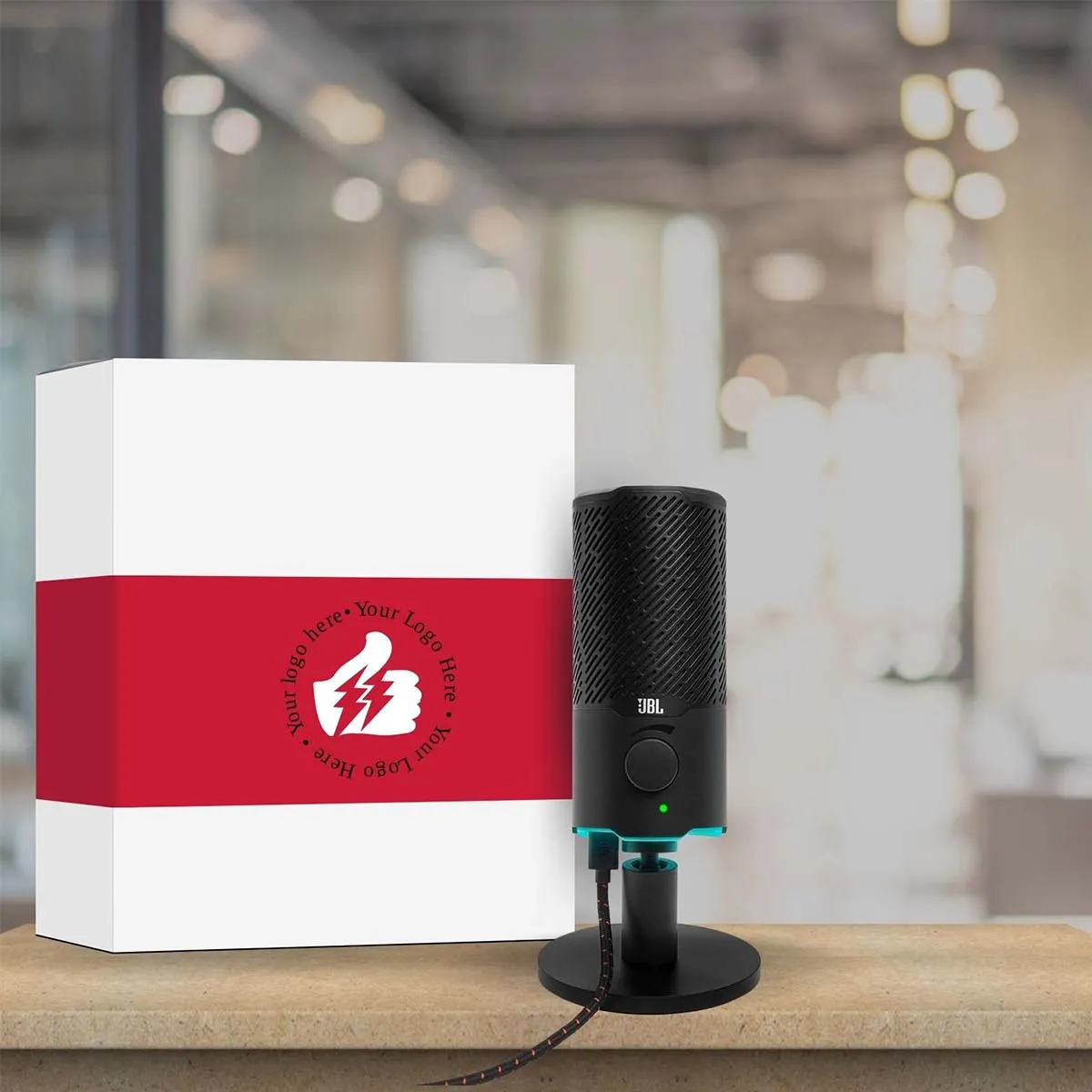 JBL Quantum Stream Dual Pattern USB Microphone for Streaming