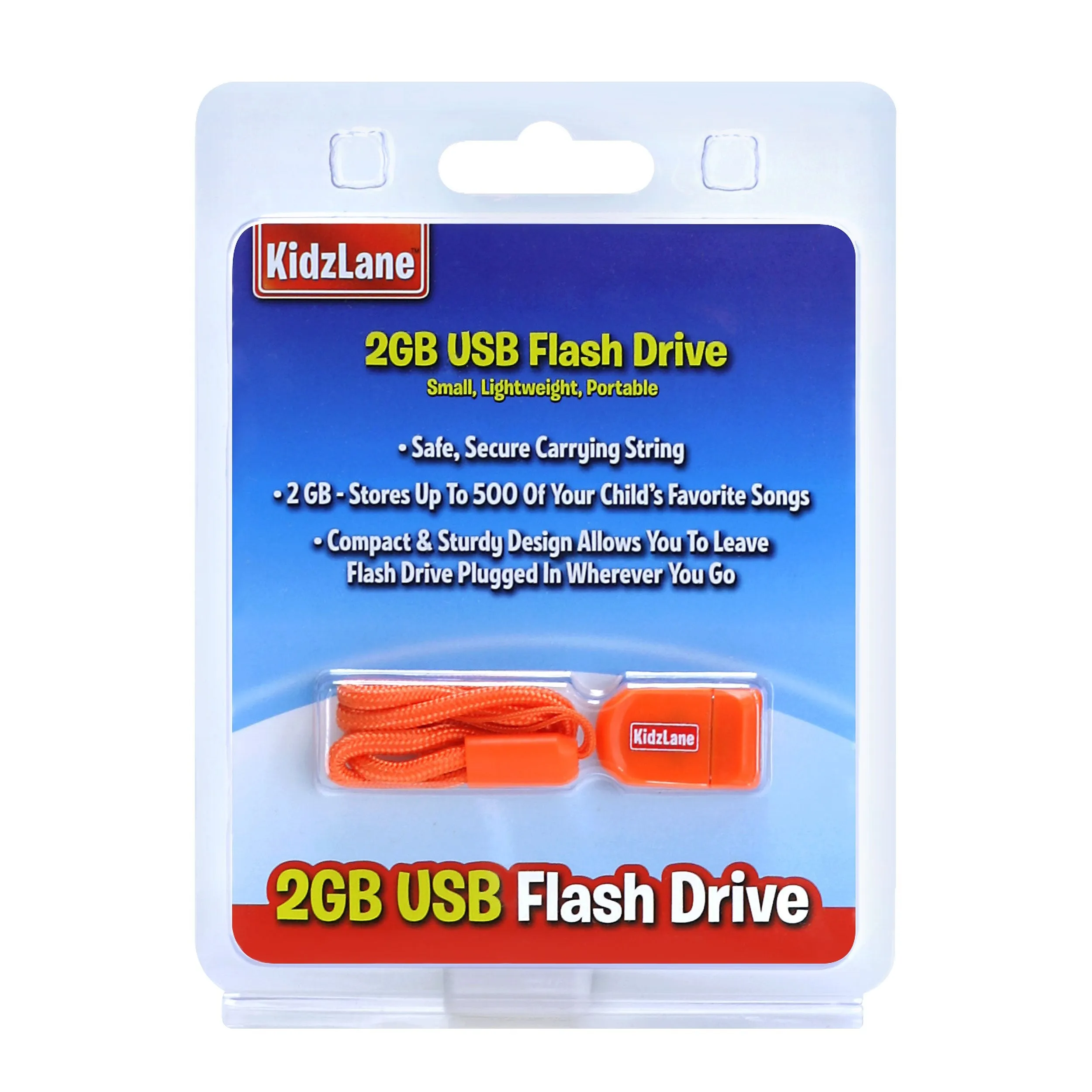 Kidzlane 2GB USB Flash Drive Karaoke Sing Along CD/MP3 Player, Small, Lightweight