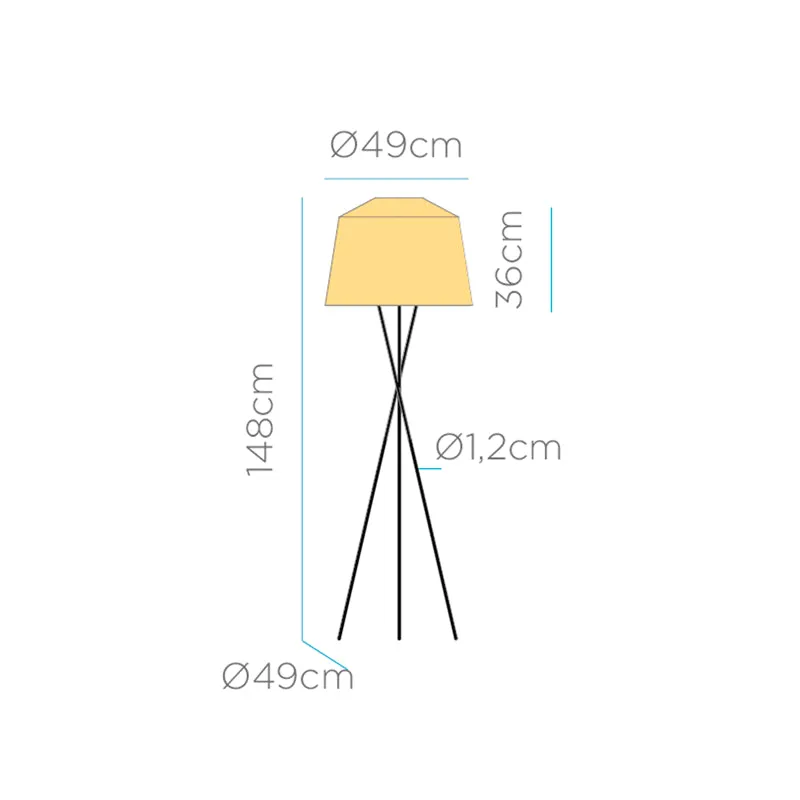Lampada da terra senza fili AMALFI