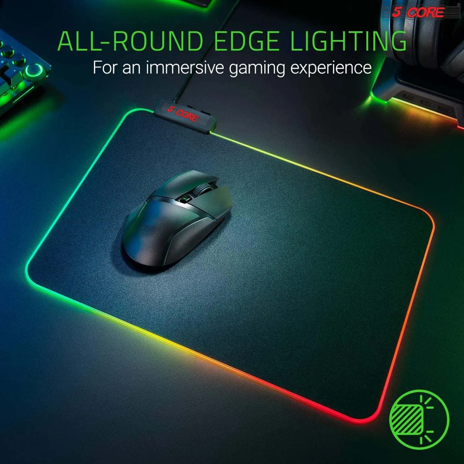 Large RGB Gaming Mouse Pad - Glowing 12 Modes - MP 300