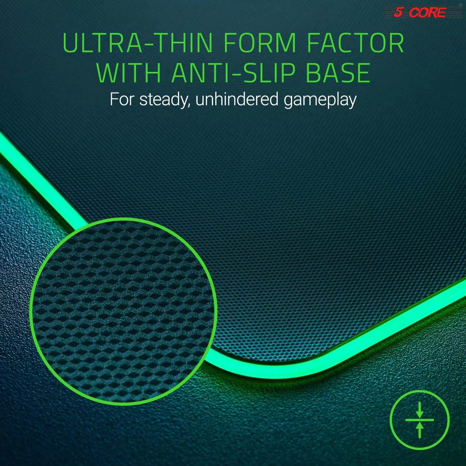 Large RGB Gaming Mouse Pad - Glowing 12 Modes - MP 300