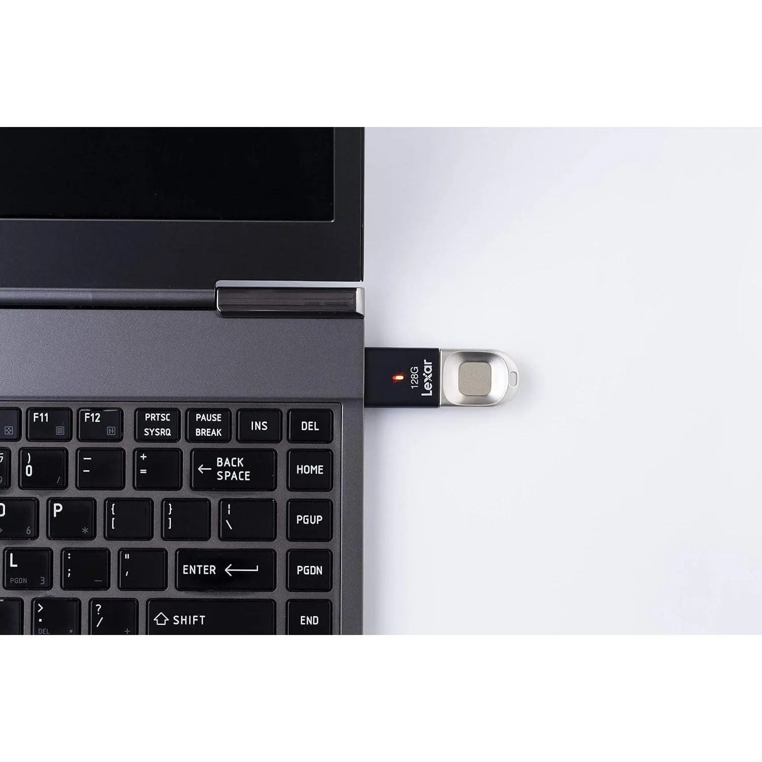 Lexar JumpDrive Fingerprint F35 64GB USB 3.0 Flash Drive, USB Stick Up to 150MB/s Read, Memory Stick for Computer, External Storage Data, Photo, Video (Incompatible with Mac OS) (LJDF35-64GBEU)