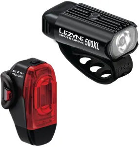 LEZYNE Hecto Drive 500XL and KTV Drive Pro  Bicycle Light Set, Front and Rear Pair, 500/150 Lumen, USB/USB-C Rechargeable