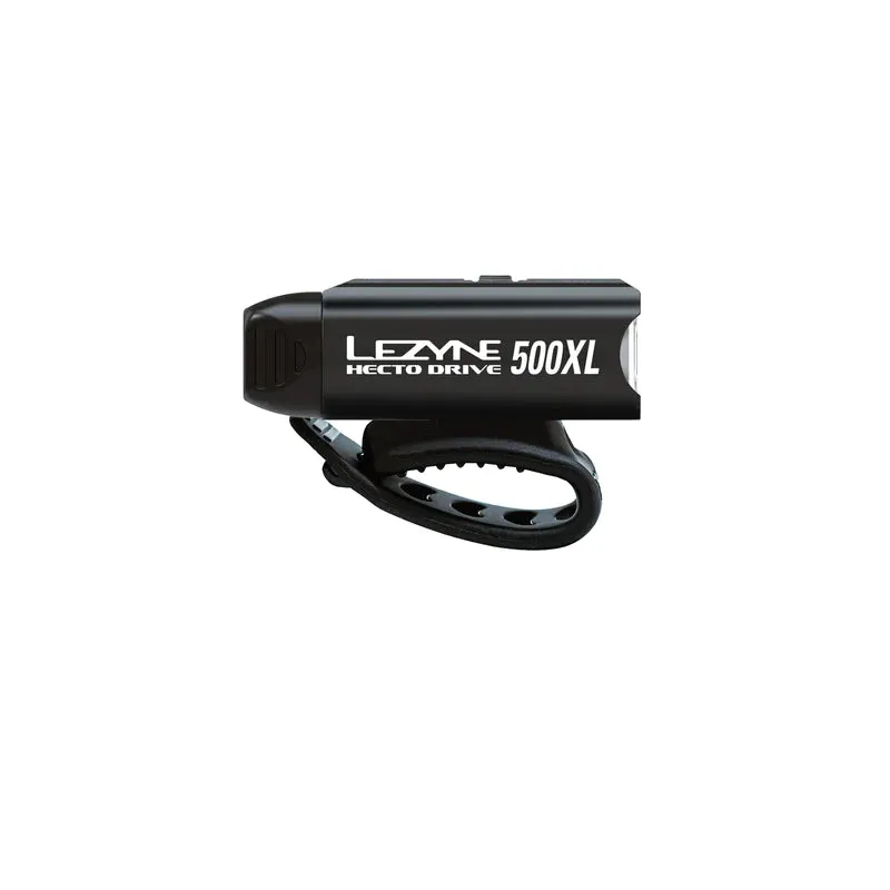 LEZYNE Hecto Drive 500XL and Strip Drive 300  Bicycle Light Set, Front and Rear Pair, 500/300 Lumen, USB Stick Rechargeable