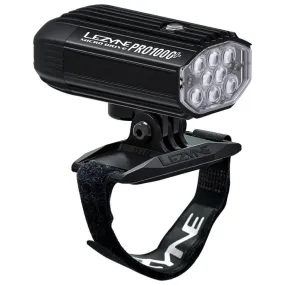 Lezyne Helmet Micro Drive Pro 1000  Bicycle Front Light, White LED, 1000 Lumens, Black Aluminum Housing, USB-C Rechargeable