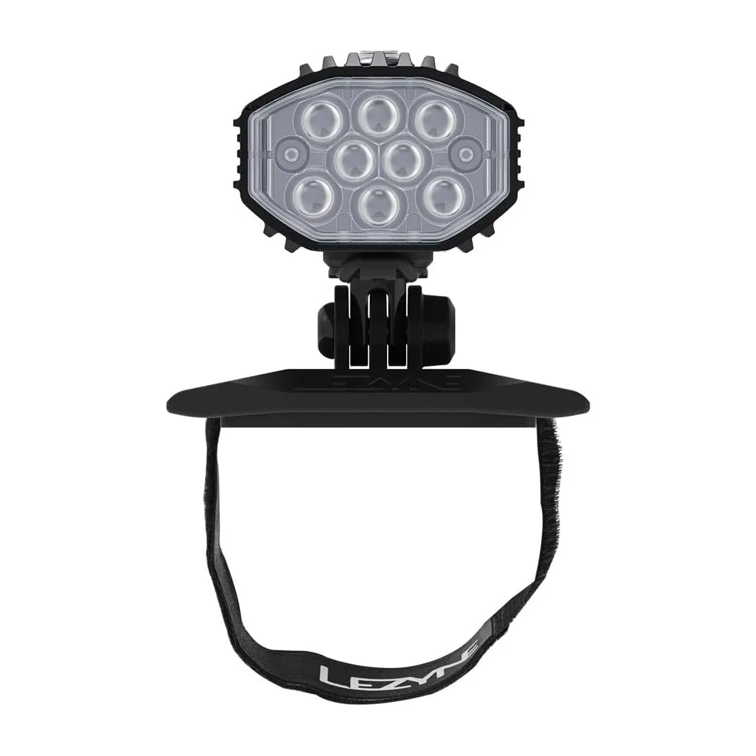Lezyne Helmet Micro Drive Pro 1000  Bicycle Front Light, White LED, 1000 Lumens, Black Aluminum Housing, USB-C Rechargeable