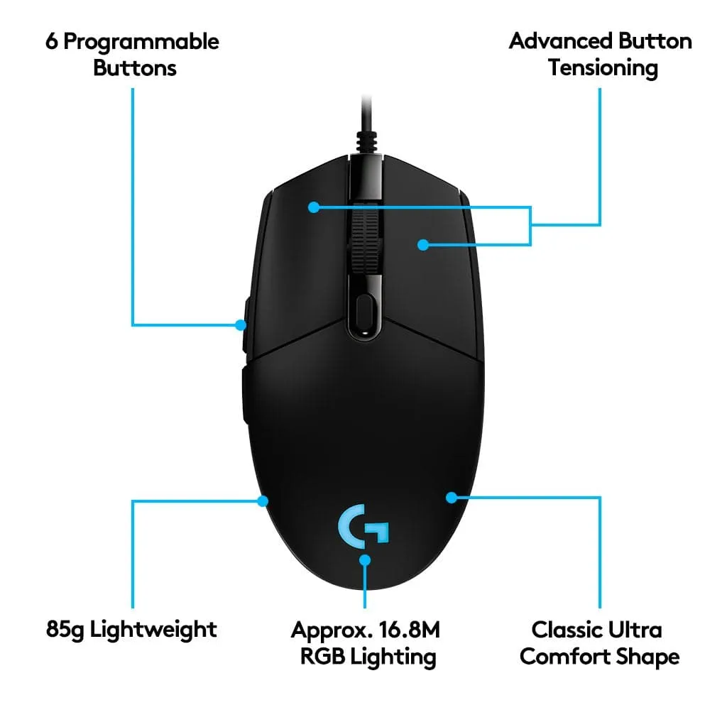 LOGITECH G102 LIGHTSYNC GAMING MOUSE
