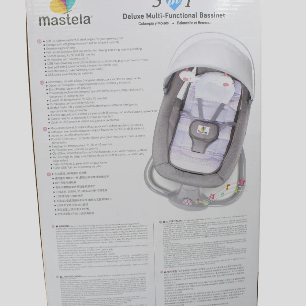 Mastela 3 In 1 Deluxe Multi-Functional Bassinet