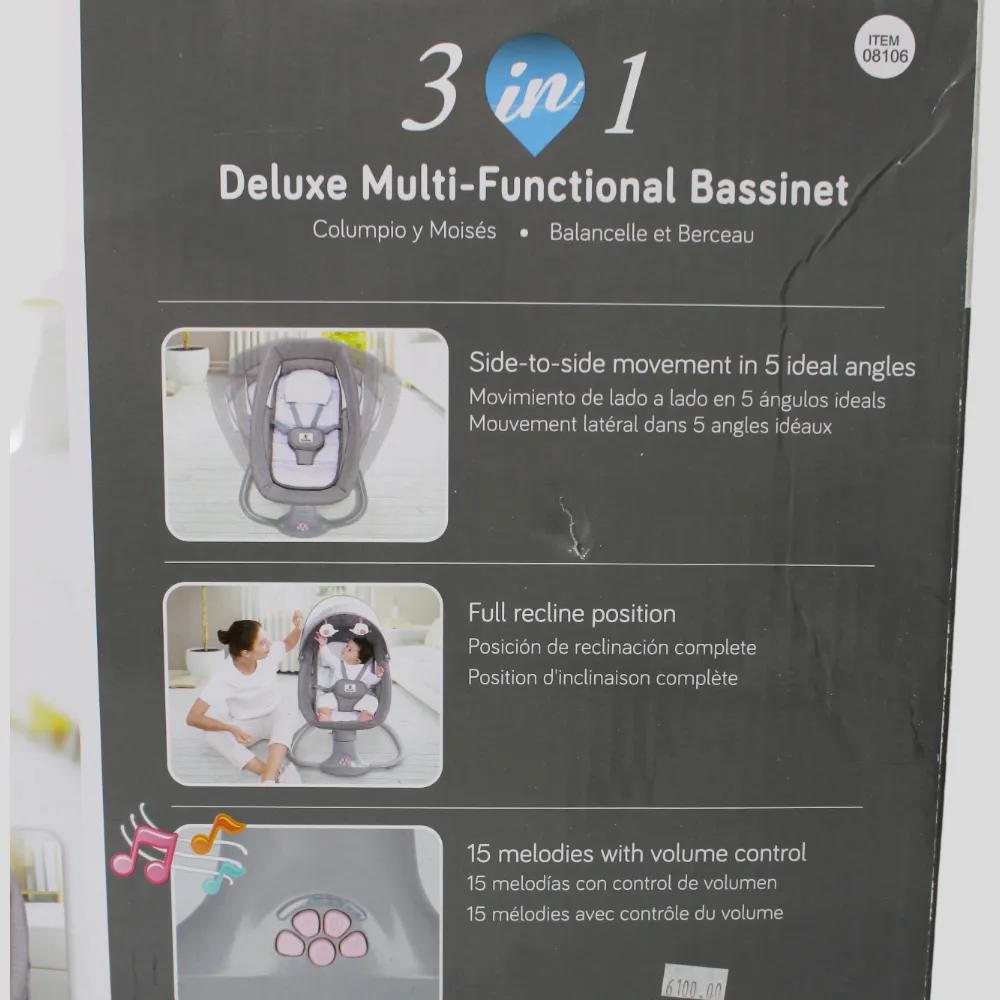 Mastela 3 In 1 Deluxe Multi-Functional Bassinet