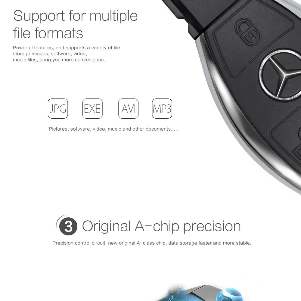 Mercedes-Benz Car Key Design USB flash drive - 4gb/8gb/16gb/32gb/64gb USB 2.0 USB storage drive