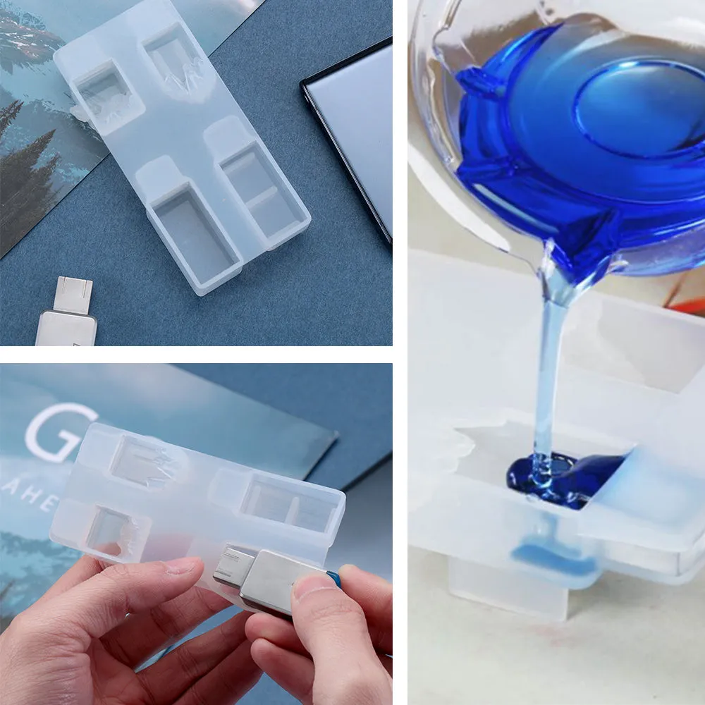 Mountain Peak Broken Snow USB drive resin mold Unique Mold