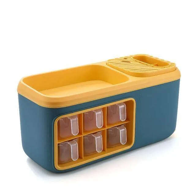 Multifunctional Kitchen Silverware Grain Storage Organizer