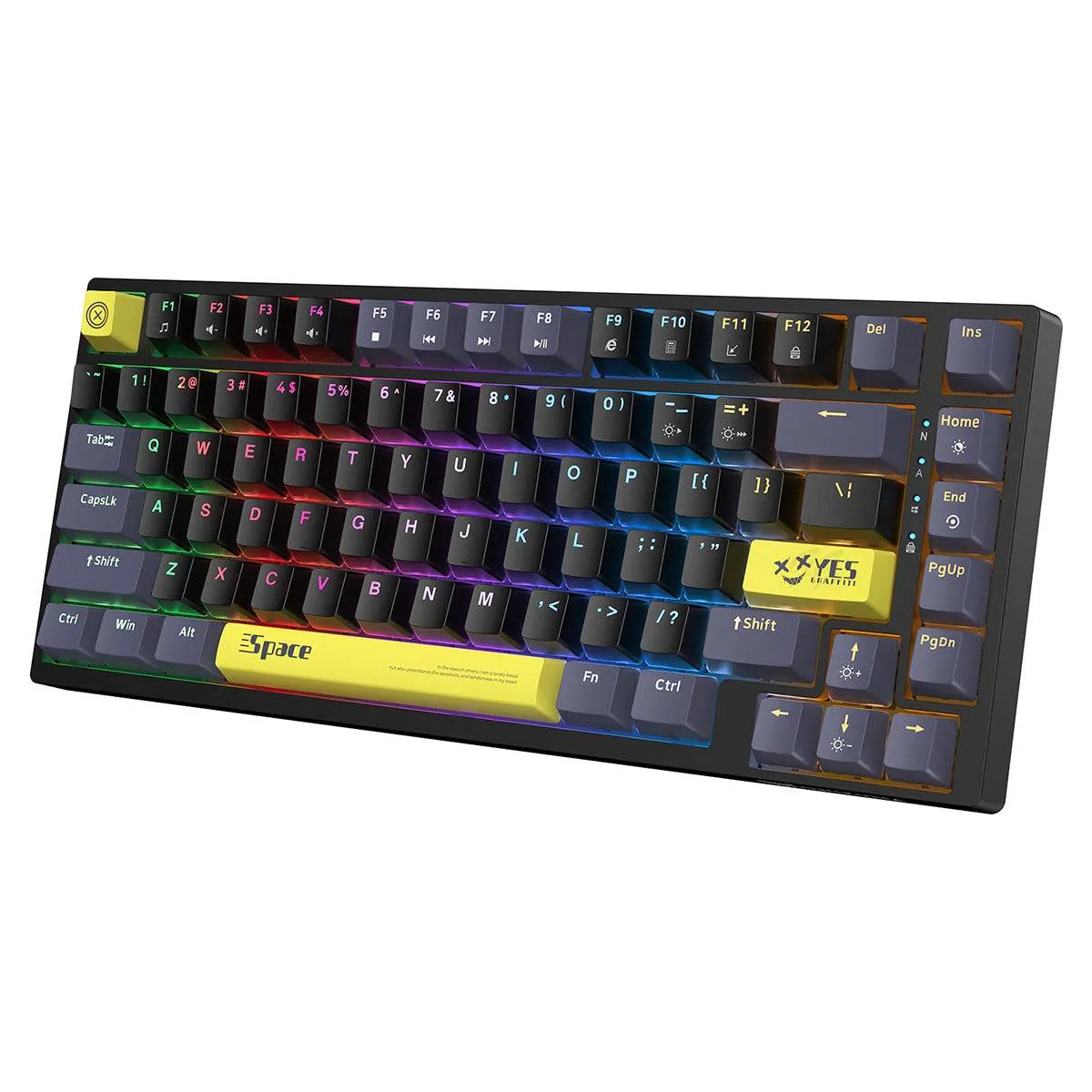 ONIKUMA G52 Mechanical 82 Keys USB Wired Gaming Keyboard