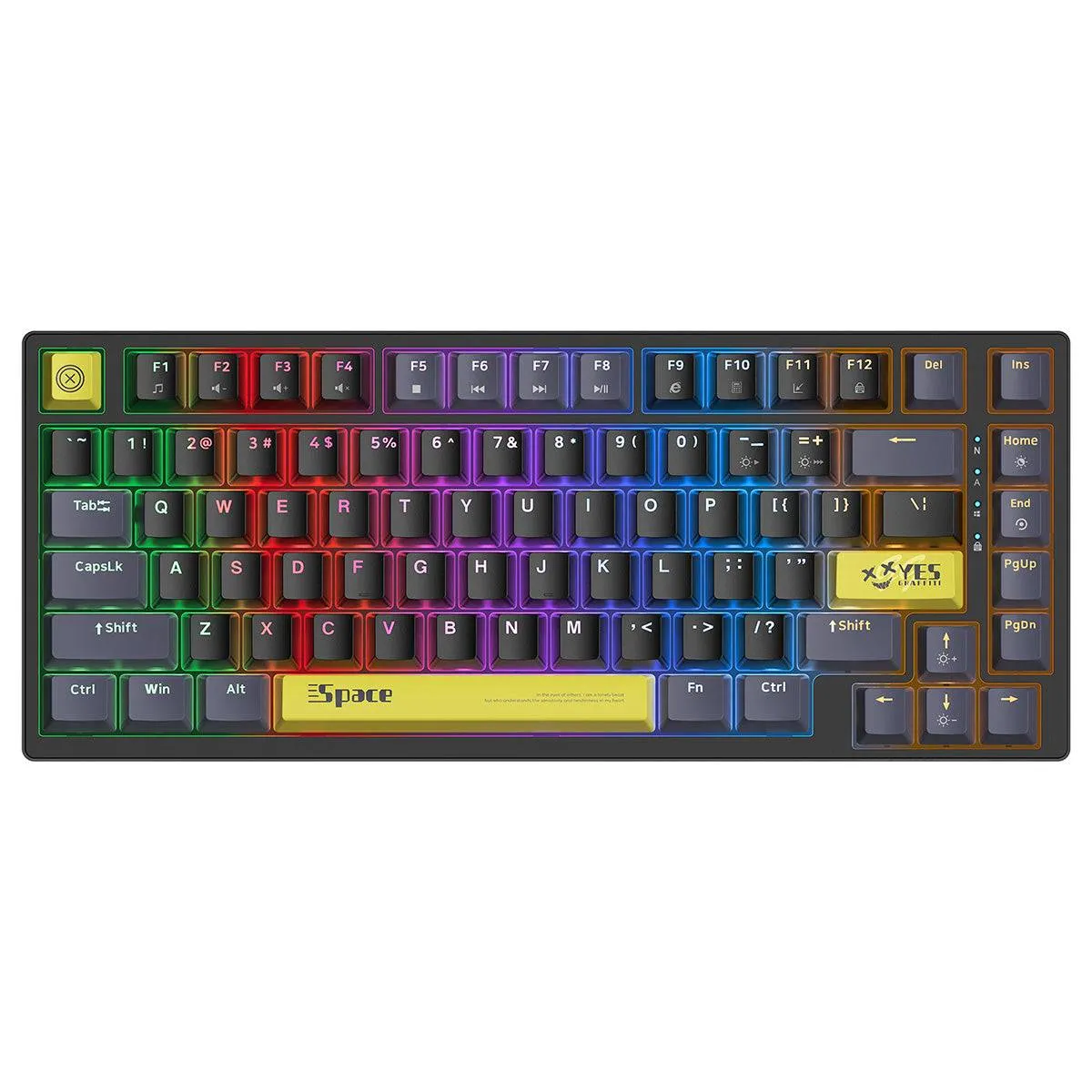 ONIKUMA G52 Mechanical 82 Keys USB Wired Gaming Keyboard