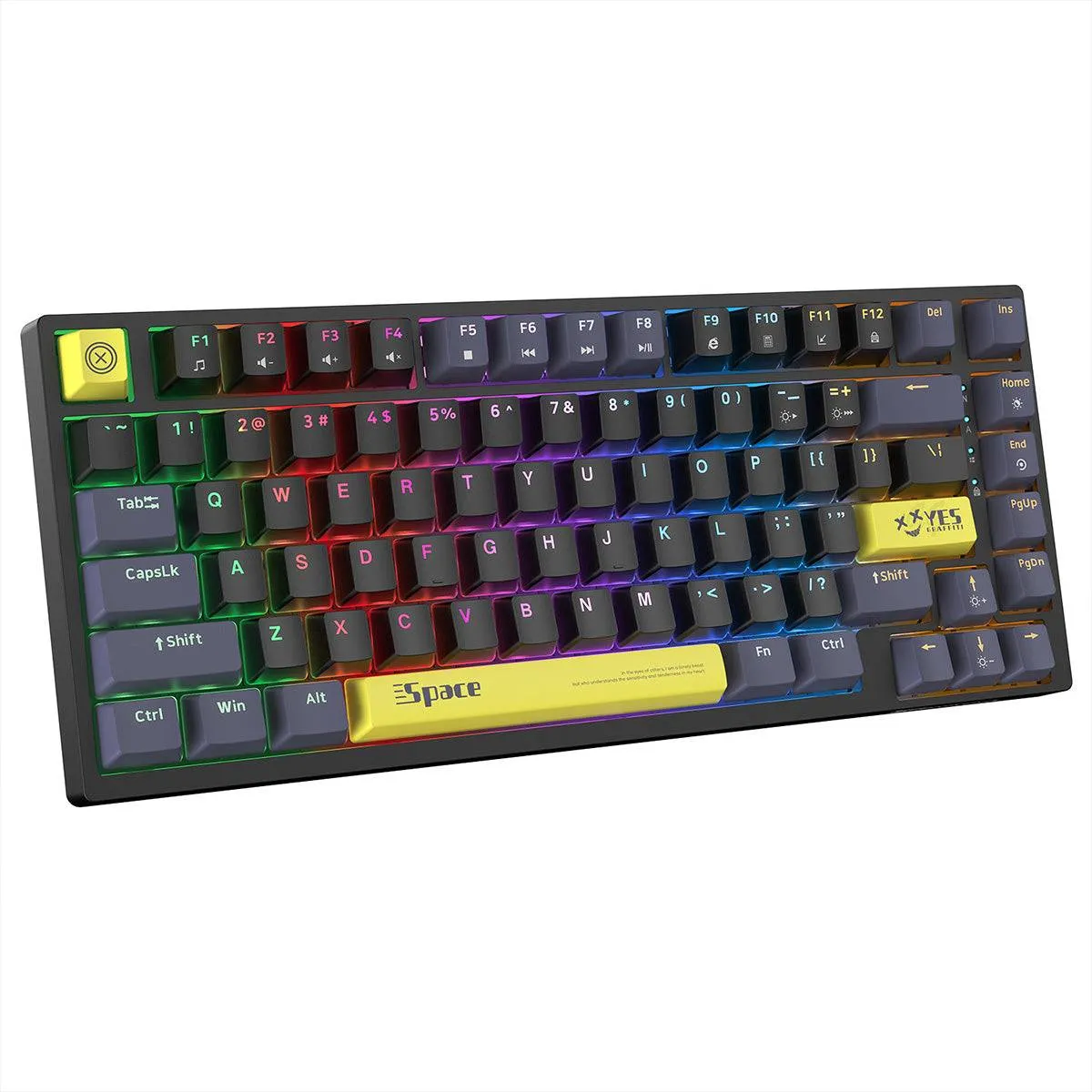ONIKUMA G52 Mechanical 82 Keys USB Wired Gaming Keyboard