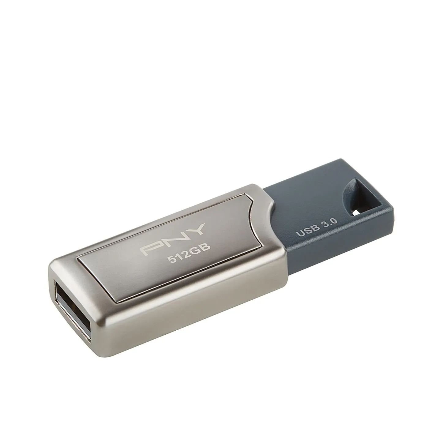 PNY - Pro-Elite 512GB USB 3.0 Flash Drive - Gun Metal Gray/ Gray