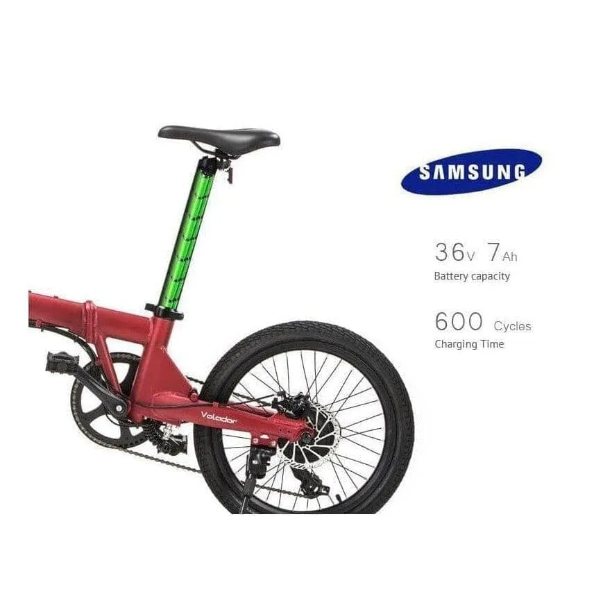 Qualisports| VOLADOR 350W  36V 7Ah Folding Electric Bike