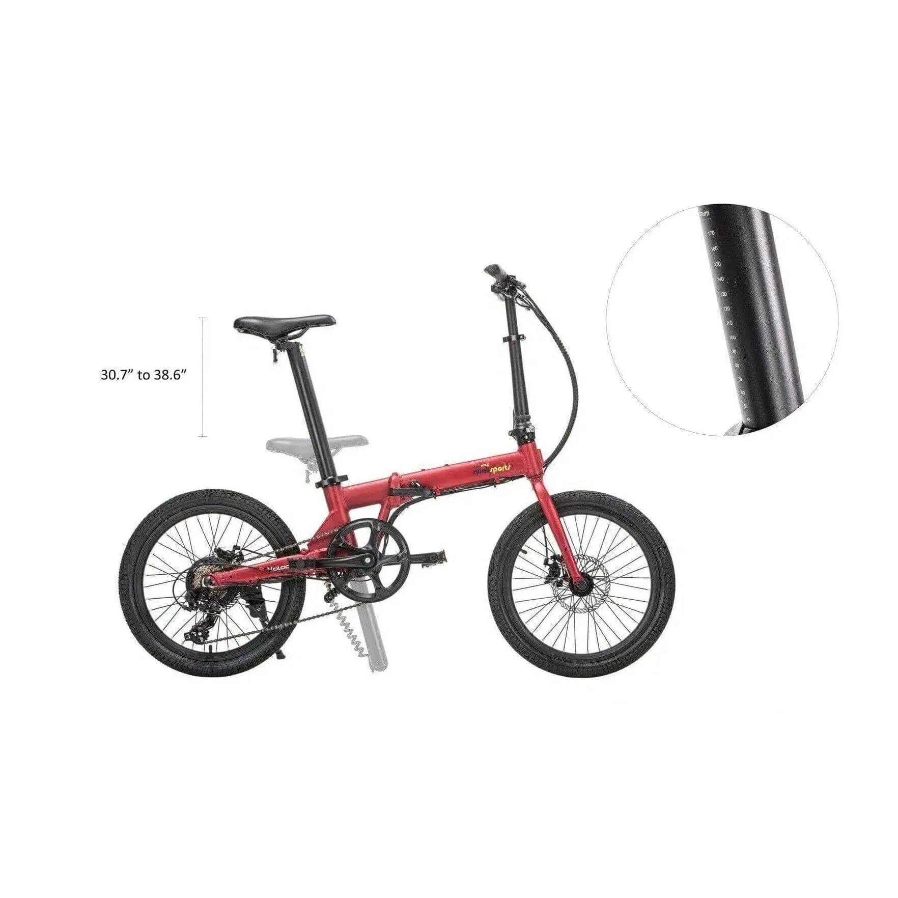 Qualisports| VOLADOR 350W  36V 7Ah Folding Electric Bike