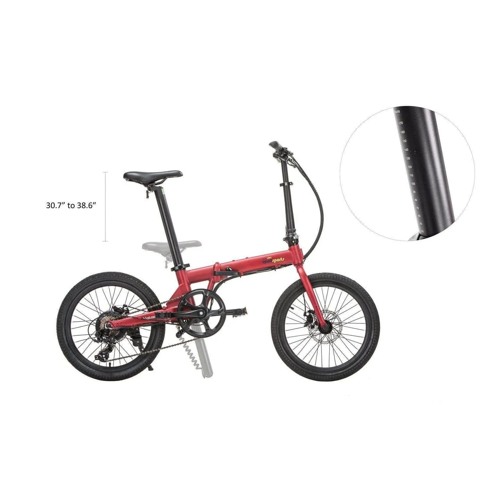 Qualisports| VOLADOR 350W  36V 7Ah Folding Electric Bike
