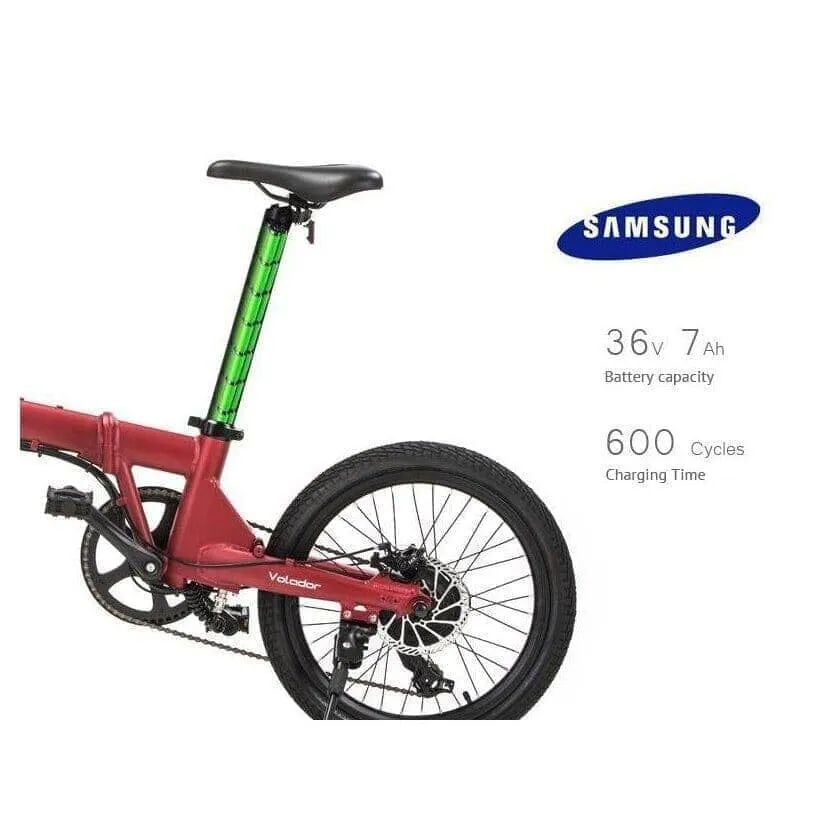 Qualisports| VOLADOR 350W  36V 7Ah Folding Electric Bike
