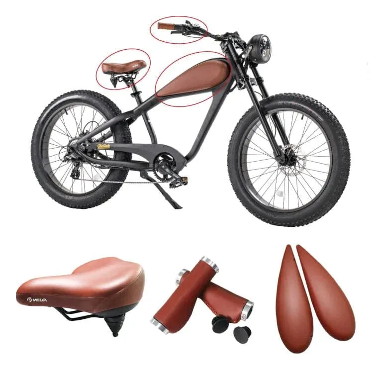 ReviBikes Cheetah Plus BAFANG 750W Motor Café Racer Electric Cruiser Bike