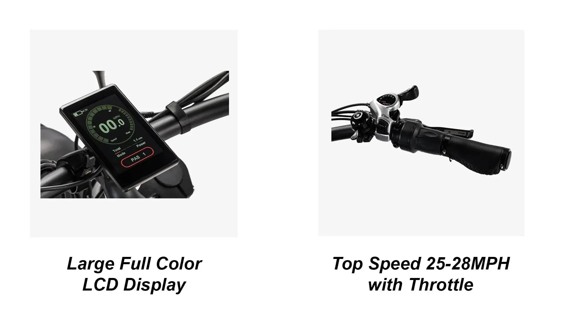 ReviBikes Cheetah Plus BAFANG 750W Motor Café Racer Electric Cruiser Bike