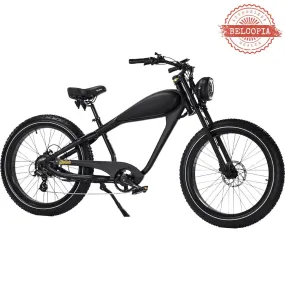 ReviBikes Cheetah Plus BAFANG 750W Motor Café Racer Electric Cruiser Bike
