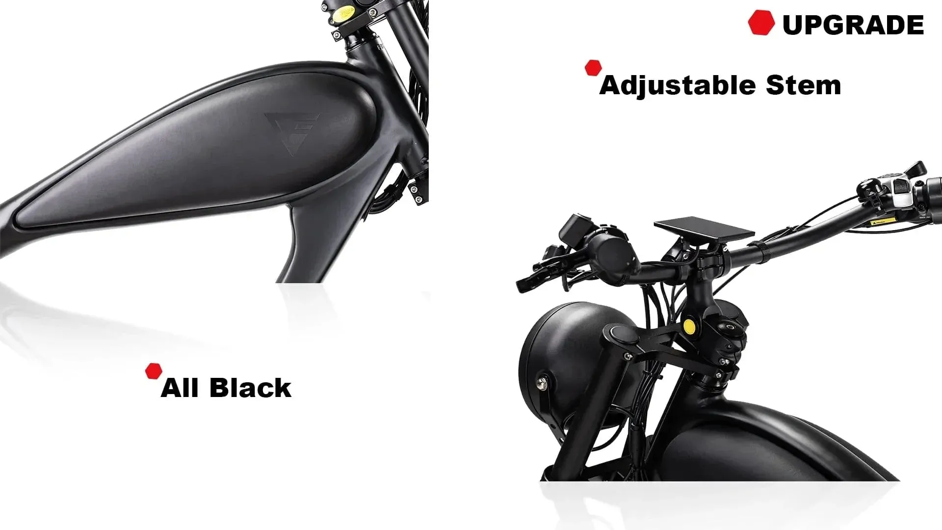 ReviBikes Cheetah Plus BAFANG 750W Motor Café Racer Electric Cruiser Bike